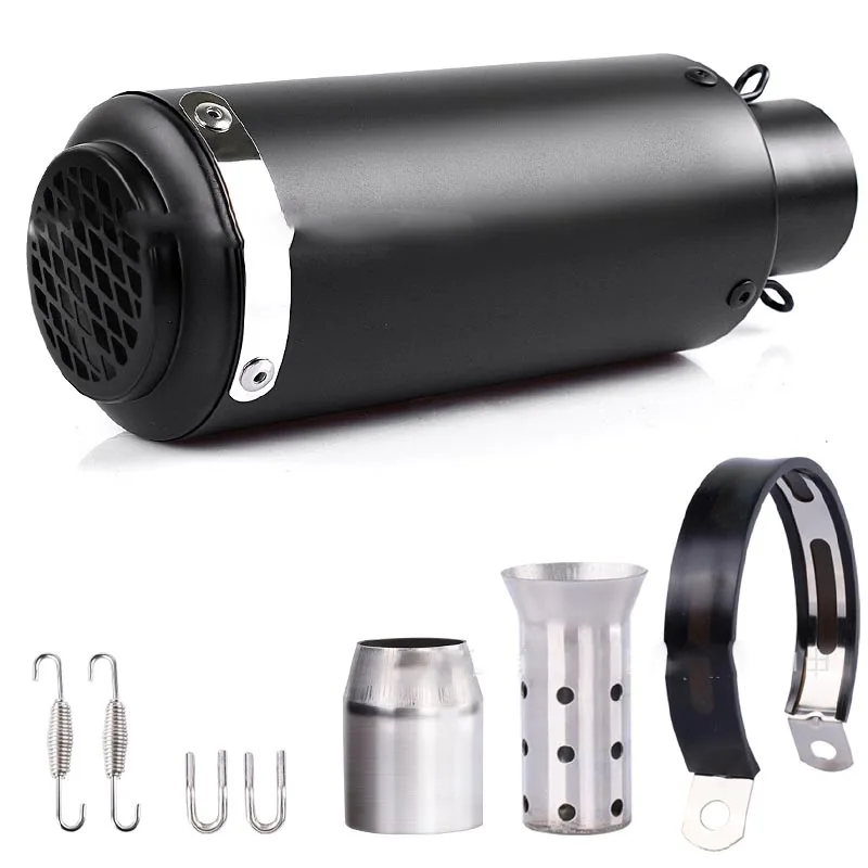Pot d'échappement universel 51 pour moto, silencieux en inox, échappement en fibre de carbone avec DB Killer pour z900 R3 R25 MT07 MT09 R1 Z400 Z650