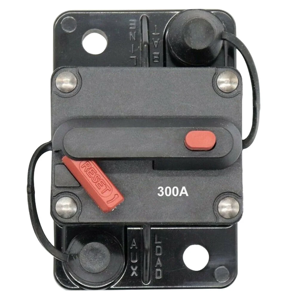 Disyuntor de reinicio automático de 12V-36V 300a, restauración Manual impermeable para coche, camión, Rv, remolque marino, disyuntor de reinicio
