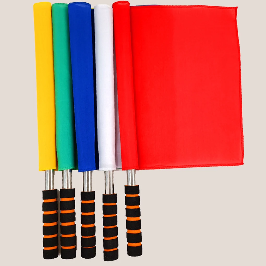 

Hot! Sports Referee Flag Track And Field Sports Training Flag Linesman Signal Flags Referee Indicator Command Equipment Flag