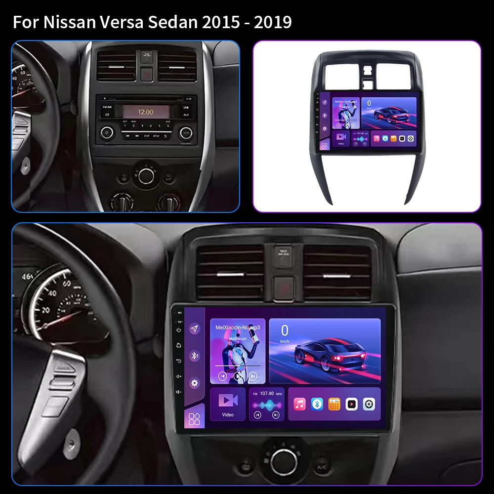 2 Din Android 16 Car Radio for Nissan Versa Sedan 2015 2016 2017 2018 2019 Stereo Carplay Auto GPS Navi 4G DSP QLED Autoradio