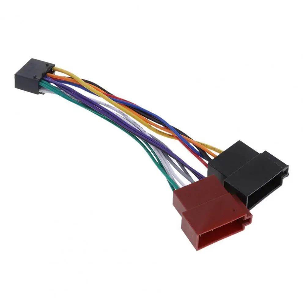 

Адаптер жгут проводов для Kenwood/JVC, автомобильное стерео радио, стандартный разъем ISO, адаптер, 16-контактный штекер, кабель автомобильного провода, кабель, адаптер