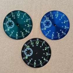 Watch accessories No logo Black blue green Watch dial diameter 38.9mm Suitable for ST3600 ETA6497 movement Dial thickness 0.4mm