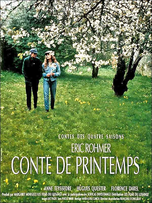 Conte de printemps (1990) A Tale of Springtime Movie Art print Silk poster Home Wall Decor