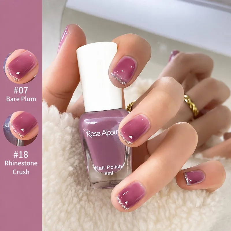 No‑cure Peel‑off Water‑based Nail Polish Long‑lasting Eco‑friendly Odor‑free Aurora Transparent Nail Art Cosmetic for DIY