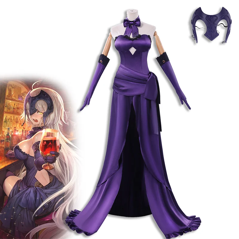 

FGO Game Fate/Grand Order Alter Cosplay Adult Women Costume Formal Dress Headpiece Full Set Accessories Sexy Halloween Outfits