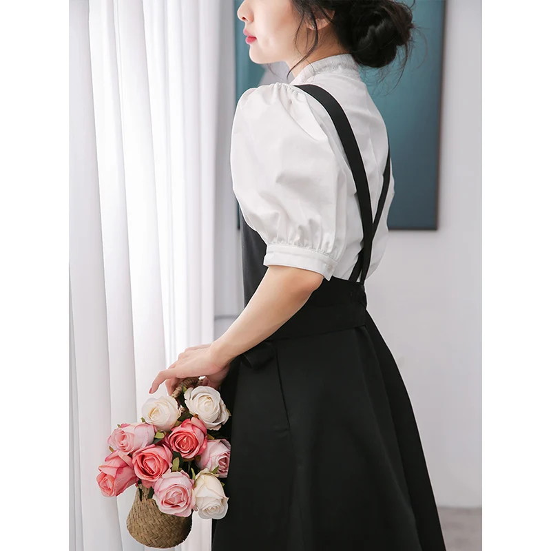 Kitchen Cooking Apron Dress Woman Girl With 2 Pocket Hairdressing Salon Coffee Shop Waiter Work Pinafore Gardening BBQ Home Bib