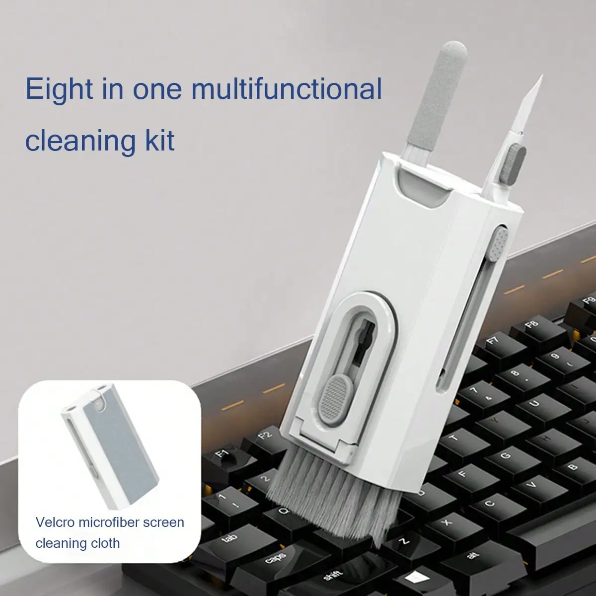 Multifunctional Eight-In-One Cleaning Kit, Special Cleaning and Dust Removal Tool for Mobile Phones, Keyboards, and Headphones, Eight-Piece Cleaning Set
