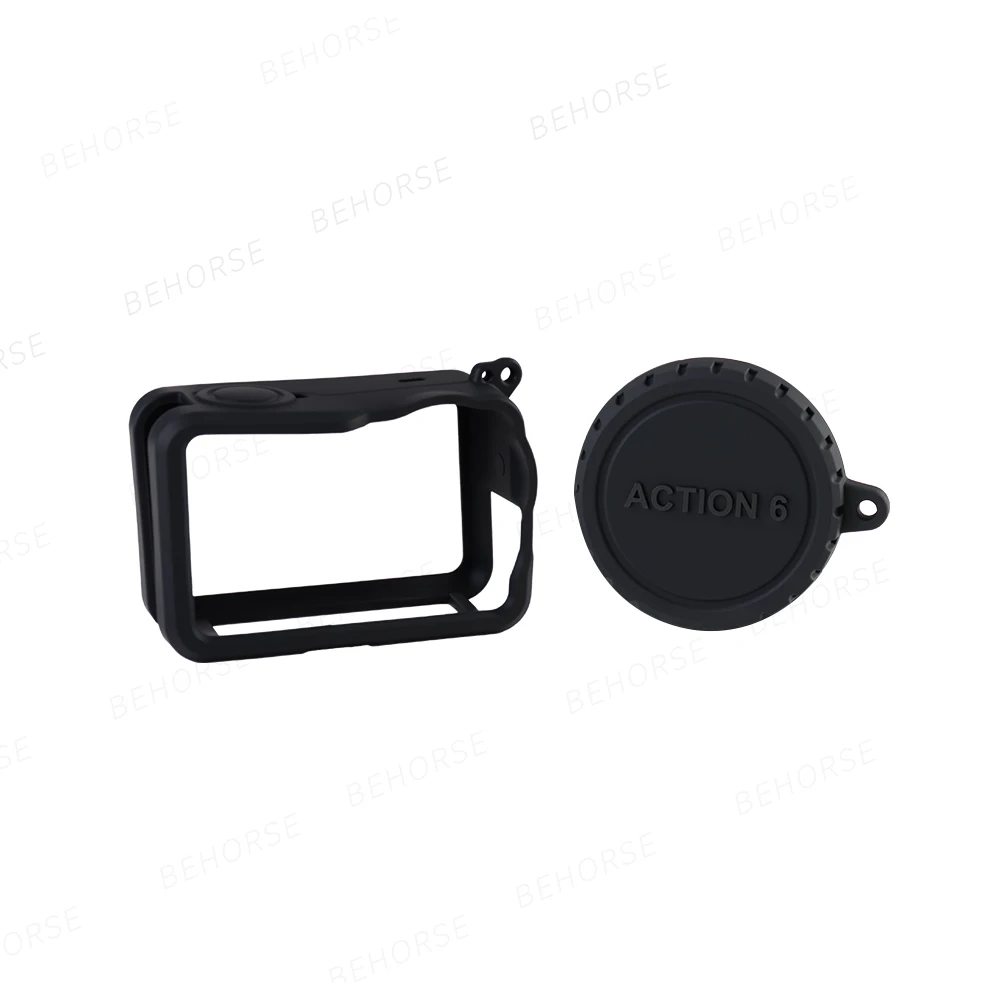 Silicone Protective Case For DJI Osmo Action 6 Camera Anti Scratch Cover Lens Protector Cap For DJI Osmo Action 6 Accessories