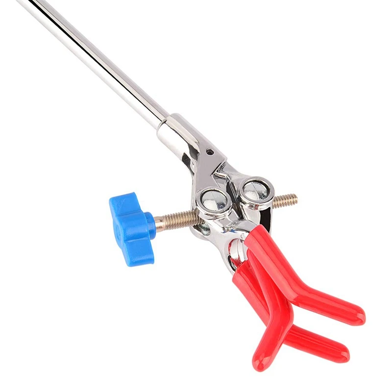 3-Prong Swivel Clamp, Sturdy 3 Prong Single Adjust Multipurpose Extension Clamp Finger Style Lab Clamp