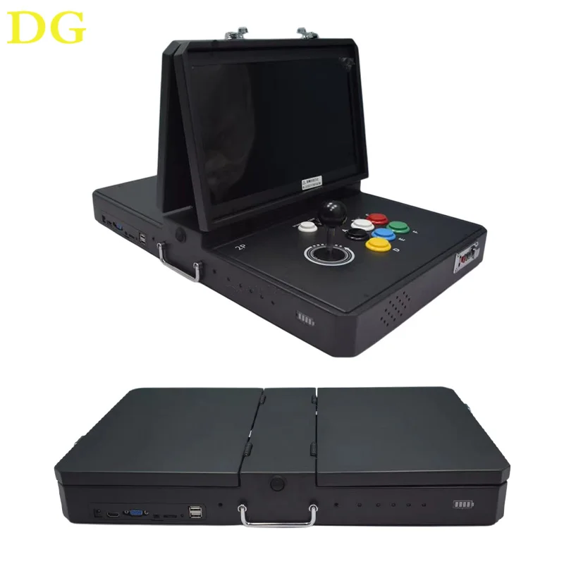 14 Inch Dual-Screen Portable Family Entertainment Arcade Suitable For Two-Player Games In Any Place with Game List Provided