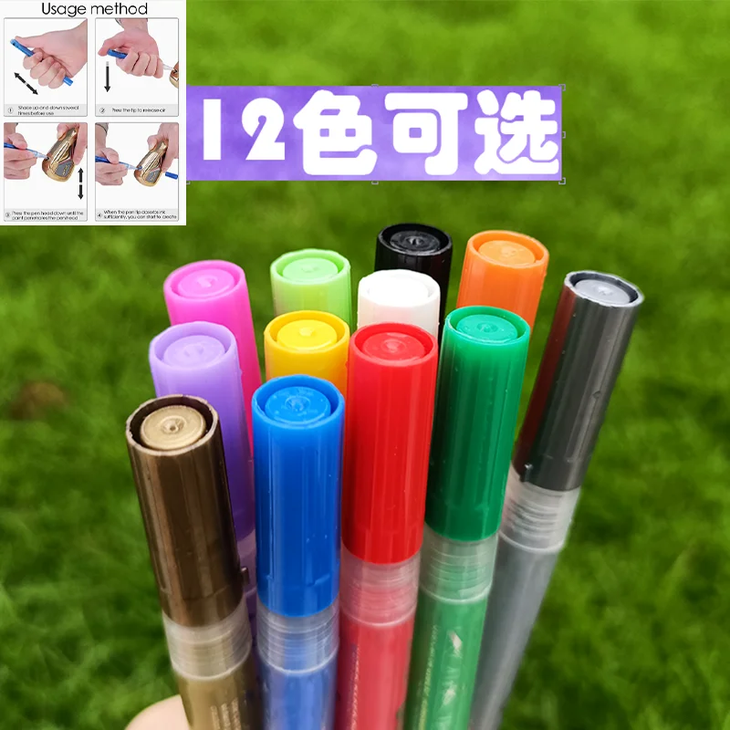 Golf Club Color Changing Pen Acrylic Ink  Pen With Strong Sunscreen Waterproof Covering Power Golf Accesoires Acrylic Painter