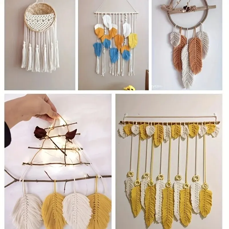2.0cm100m Lace Cord Cotton Cord String Craft DIY Sewing Hand Woven Decorative Wall Hanging Bohemian Party Home Decor image 4