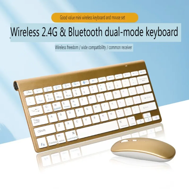 2.4G Wireless Keyboard Mouse Set Portable Keyboard Mouse Combo for Notebook PC Laptop Desktop Computer IPad Macbook