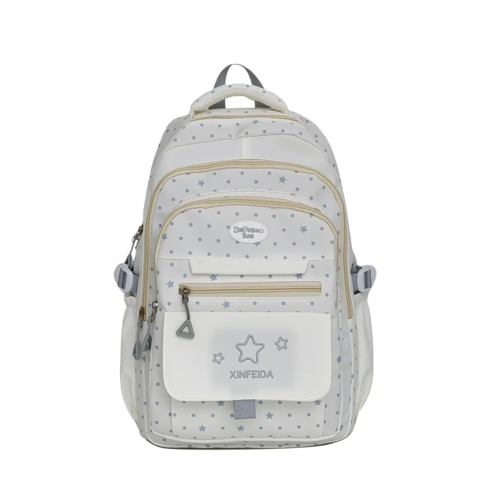 New Star Polka Dot Backpack Lightweight Multifunctional Schoolbags Large Capacity Students Mochilas School