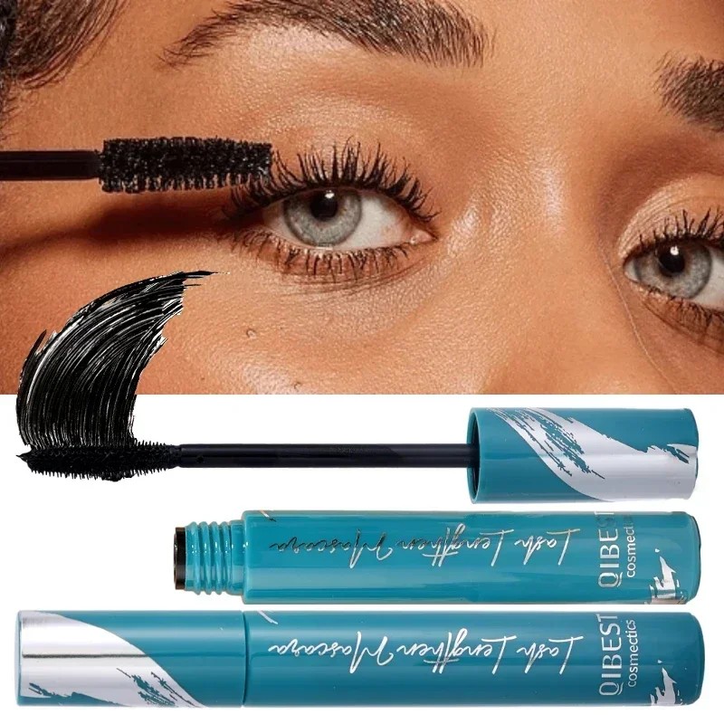 Black 4D Silk Fiber Mascara Lengthening Curling Mascara Waterproof Eyelashes Lasting Extension Eyelashes Women Mascara Cosmetics