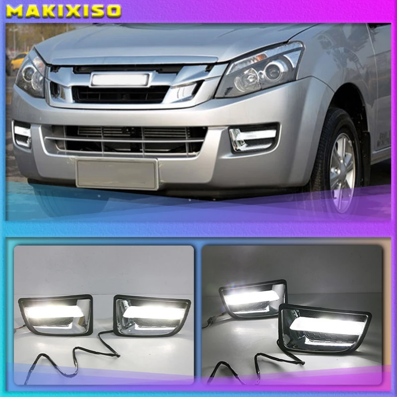 

Дневные ходовые огни для Isuzu D-max Dmax 2014 2015, 2 шт.