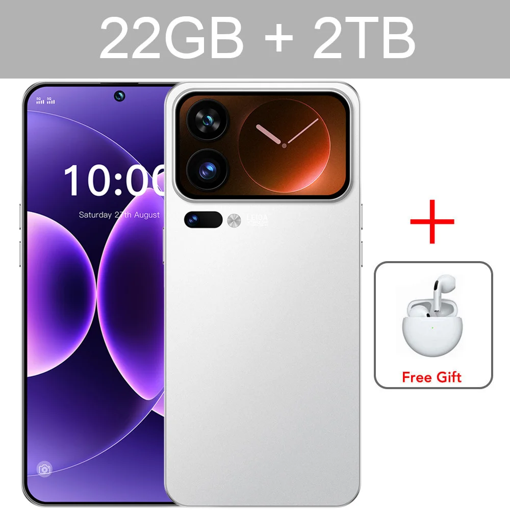 M17 Pro Max Smartphone 7.3HD 2026 HOT NEW Voordelige 5G Dual SIM-telefoon 7800mAh Android 15 Wereldwijde versie Mobiele telefoons