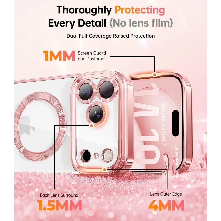 아이폰 17 프로용 디자인된 자석 케이스 탈부착 가능한 폰 링 스탠드 포함 핸즈프리 뷰잉 및 영상 통화 가능