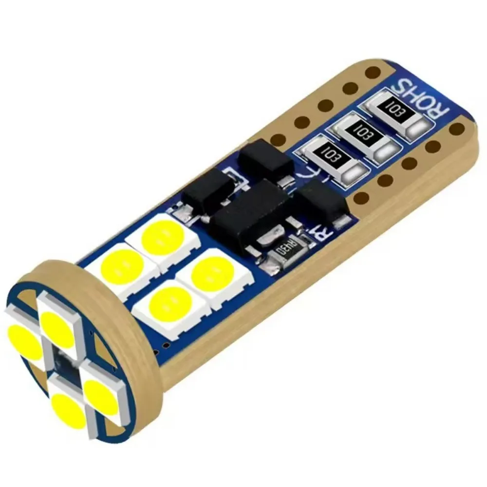 TCYATO 12 فولت عرض السيارة ضوء المؤشر T10 3030 12SMD سيارة ضوء LED عالية السطوع واسعة الجهد القراءة ضوء لوحة ترخيص ضوء #5