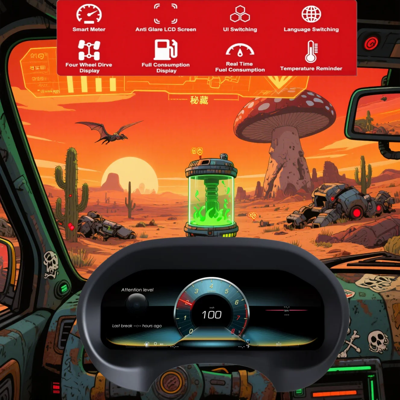 

12.3"LCD Digital Instrument Cluster For Mercedes Benz Vito W447 2016-2023 Car Dashboard Automotive Speedometer Cockpit Odometer