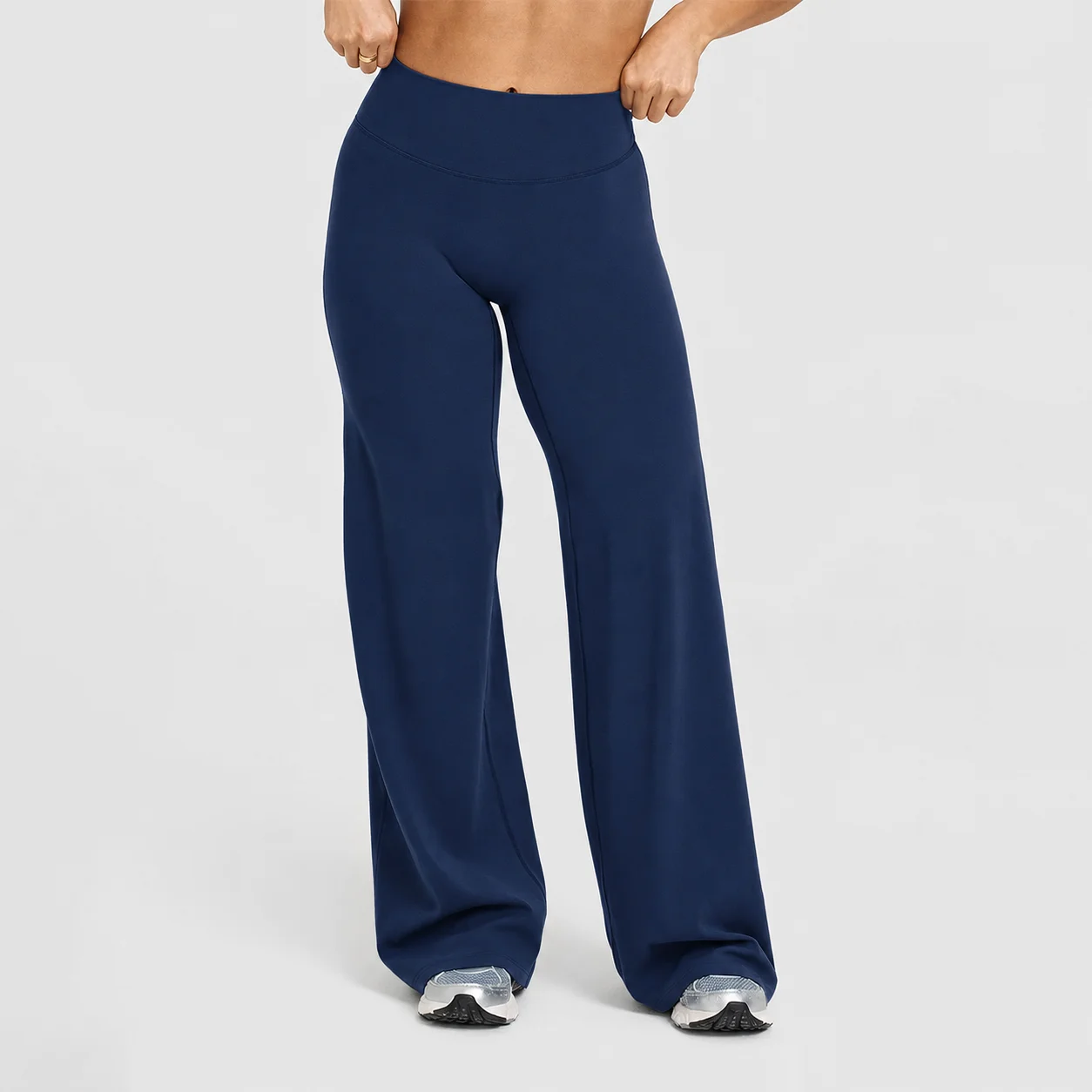 Hearuisavy Women Yoga Straight Pants High Waist Wide Leg Stretch Workout Trousers Comfy Fitness Gym Lounge Flare Sports Leggings