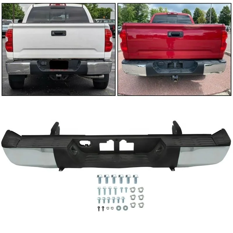 New Step Bumper Rear Face Bar Chrome for  Tundra TO1103119 520230C122-PFM