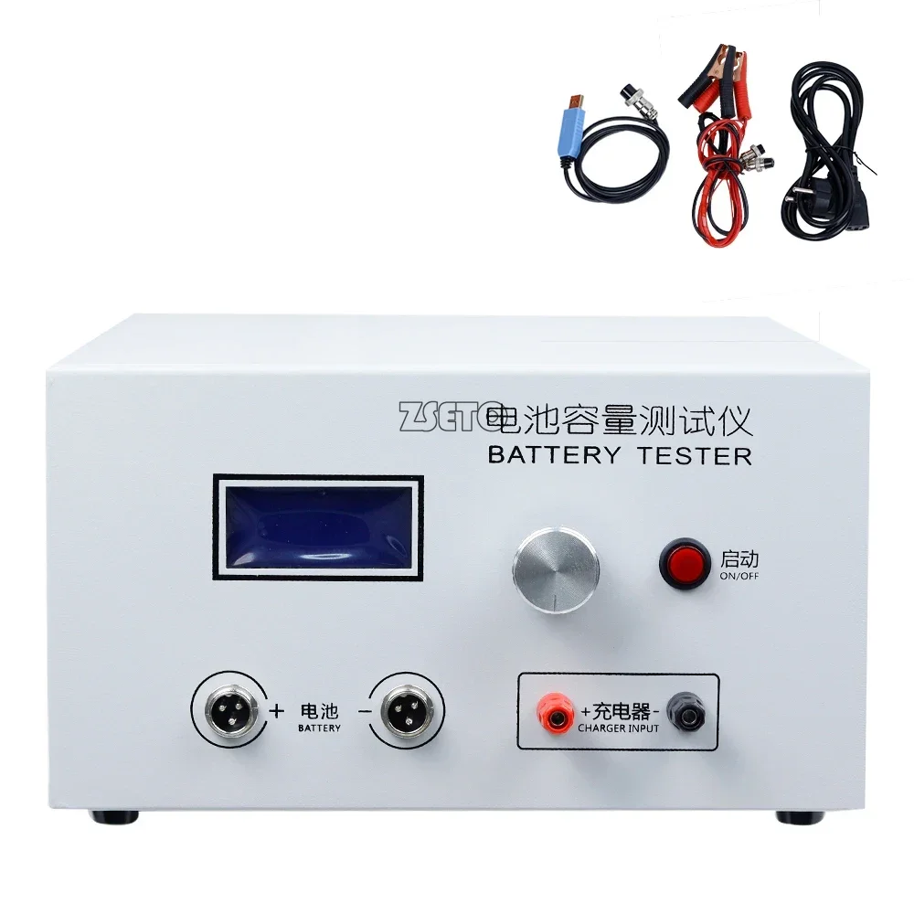 Lead acid lithium battery capacity tester EBC-B20H 12-72V 20A supports external charger charging and discharging AC100-240V