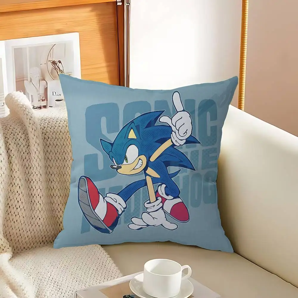 Cartoon S-Sonics Personalized Pillow Cover Kids Bedroom Wild Party Decor Pillowcase kid Birthday shower Gift - view 6