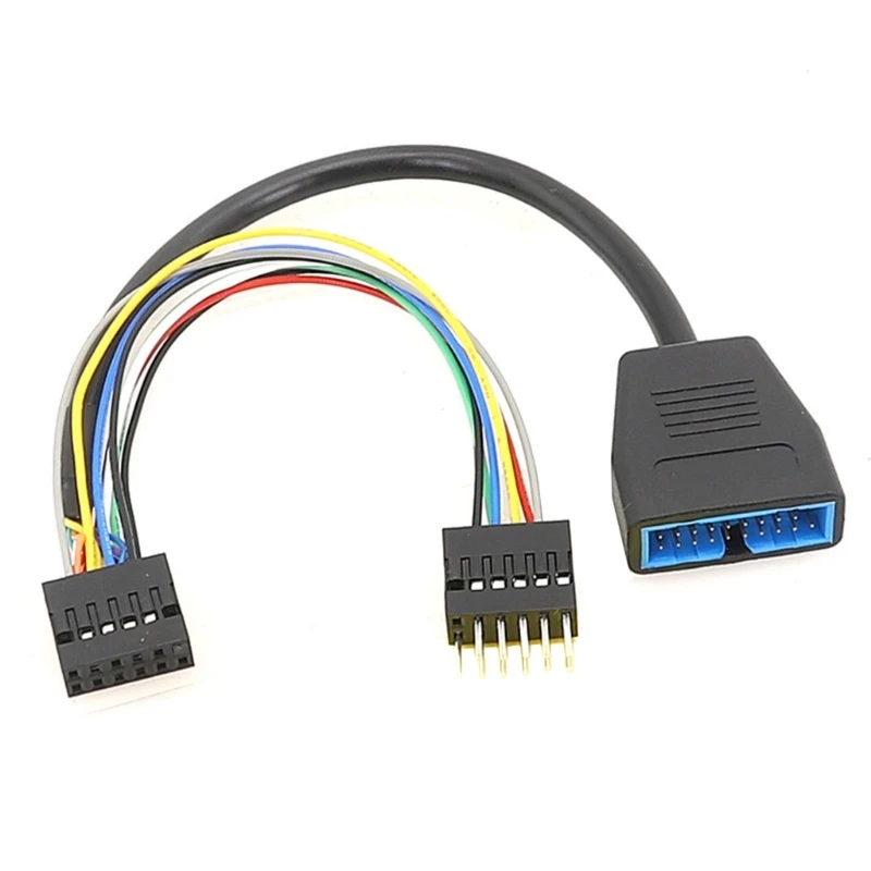 

652F 11Pin USB to 11Pin and 19Pin USB Connection Splitter Cable Enhances Durability For Tablets And Laptops Phones