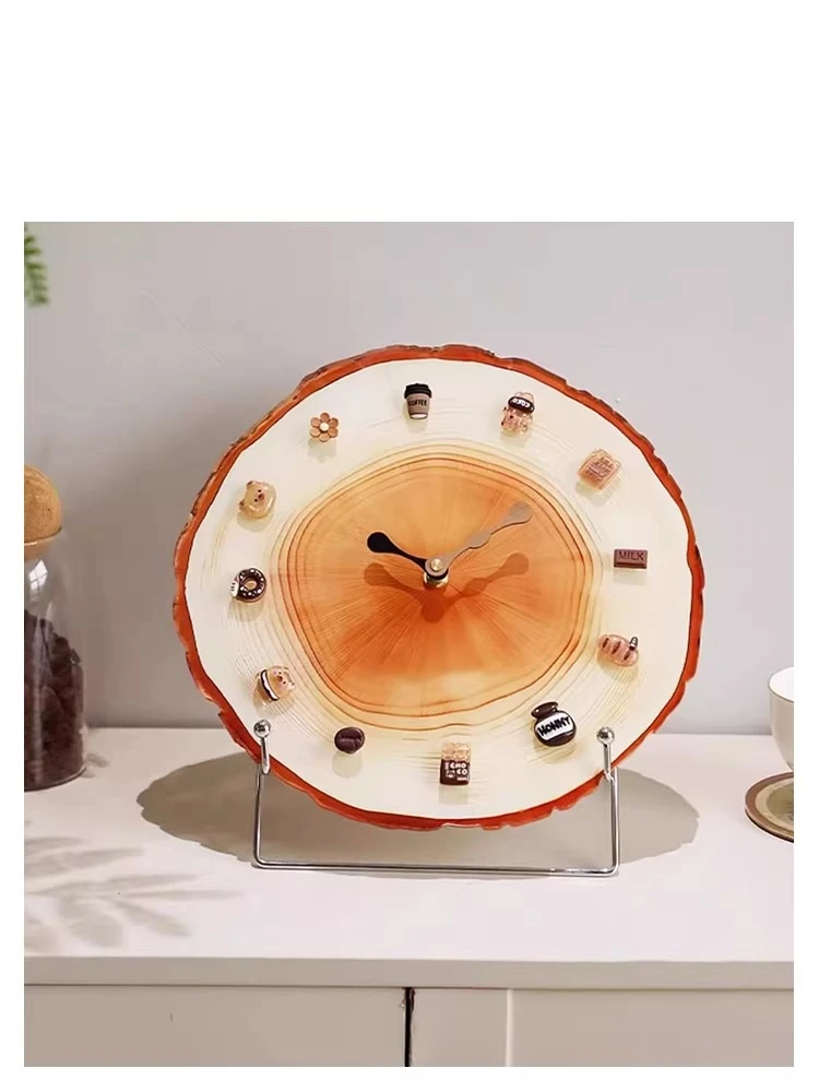 Clock living room DIY creative magnetic wall clock non-punching three-dimensional clock