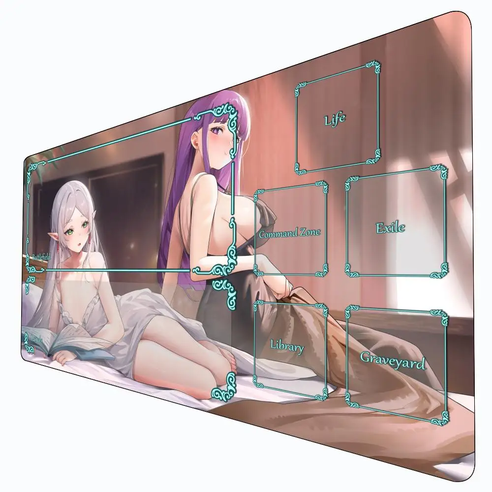 

Сексуальная девушка с большой грудью Magic Card Gaming Mat с зонами mtg playmat hentai pad Commander Playmat подходит для игровых сборов