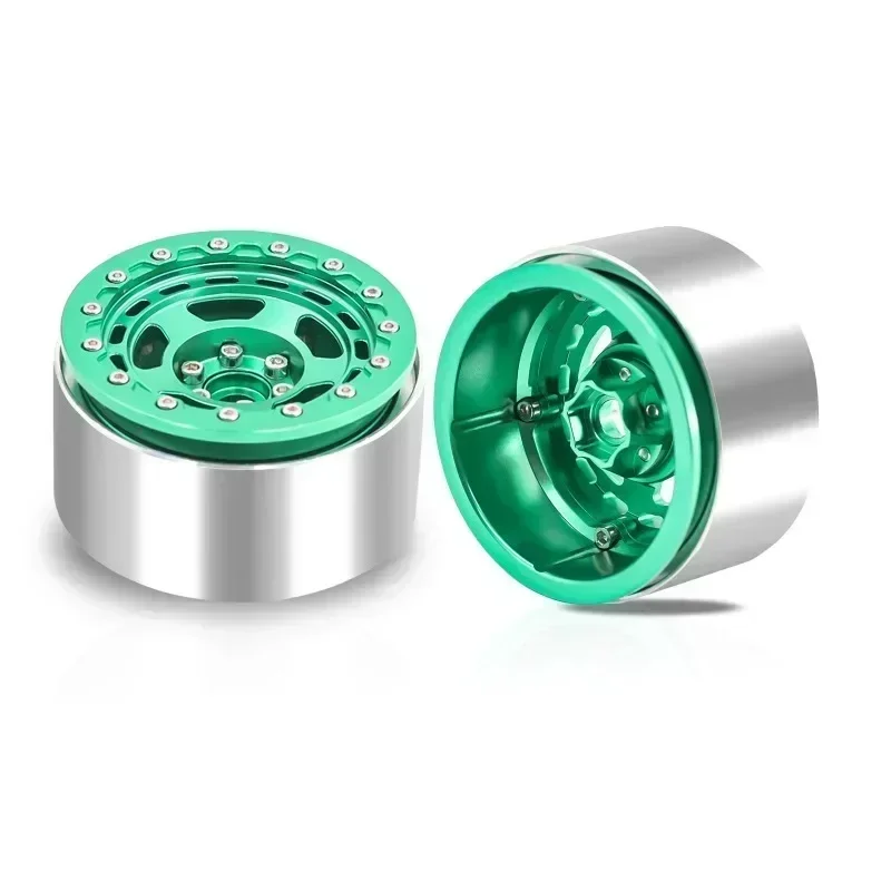 1/10 RC Гусеничный ЧПУ из алюминиевого сплава 2,2 дюйма обод колес с замком для TRX4 D90 Axial SCX10 Wraith Capra