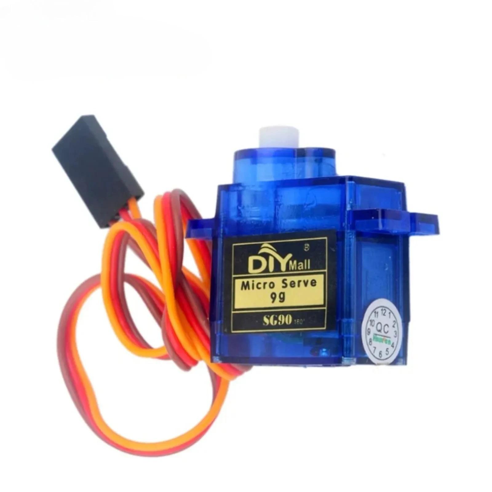 9 g SG90 Mini-Servo 180 Grad mit Zubehör 3-poliges Kabel für RC-Hubschrauber, Flugzeug, Auto, Boot