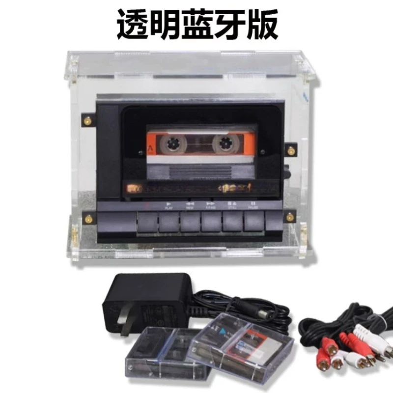 Cassette Deck Player Bluetooth Mini Tape Recorder Vintage Audio Player Support Recording Playback Retro