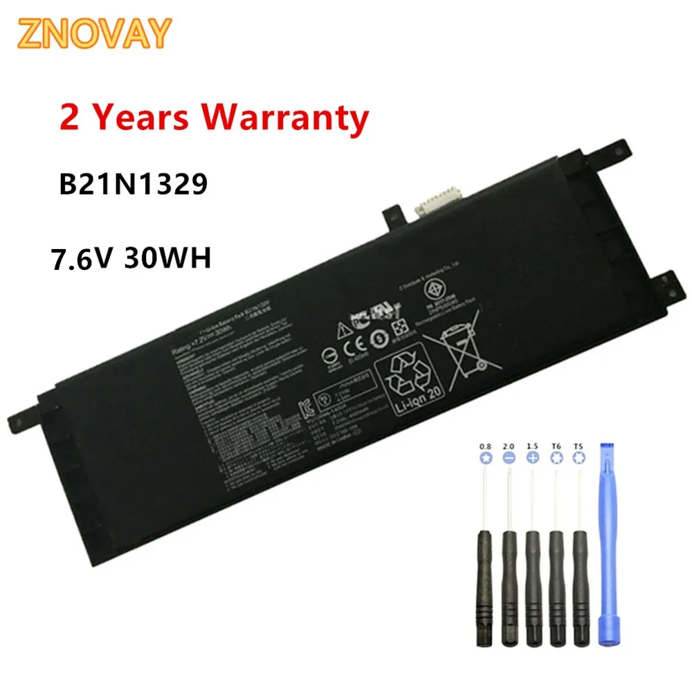 

ZNOVAY B21N1329 Laptop Battery Fit for ASUS D553M F453 F453MA F553M P553 P553MA X453 X453MA X553 X553M X553B X553MA 7.6V 30WH