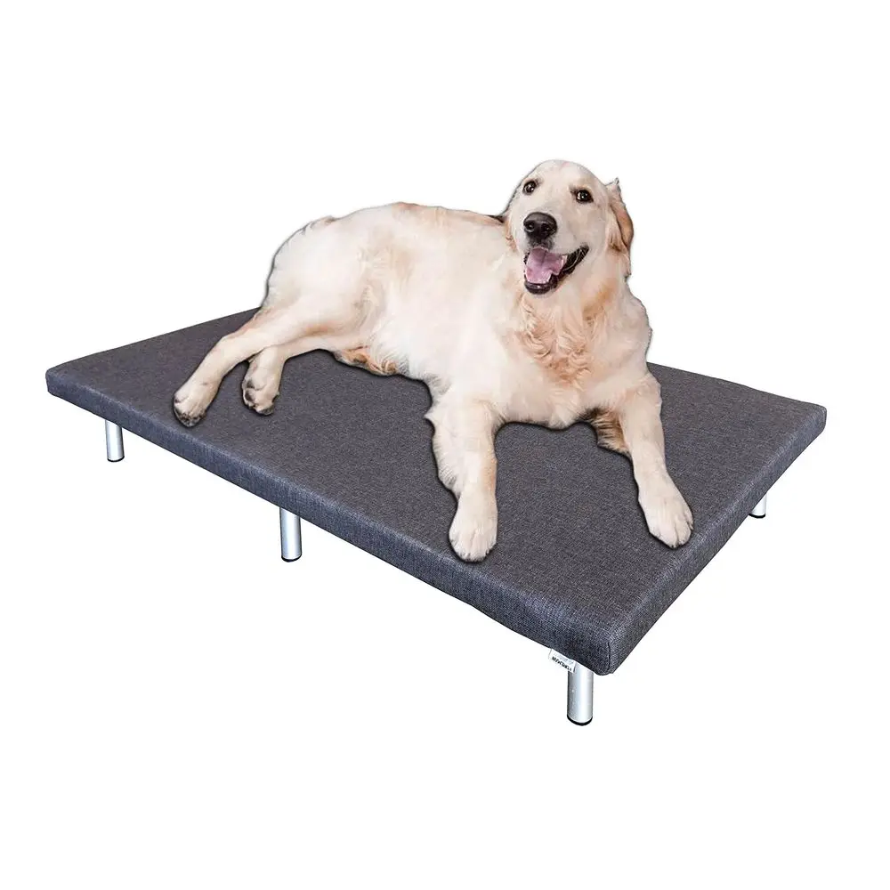 

Elevated Outdoor Indoor Waterproof Heavy Duty Dog Bed with Foam Mattress, Raised Pet Cot Premium HighPressure Laminate Platform