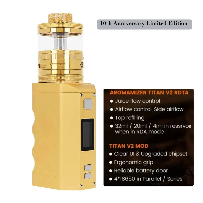 Original Steam Crave Titan PWM V2 BOX MOD 300W High-power By 18650 Battery 1.0V-8.4V Adjustable Voltage Electronic Cigarette view 3