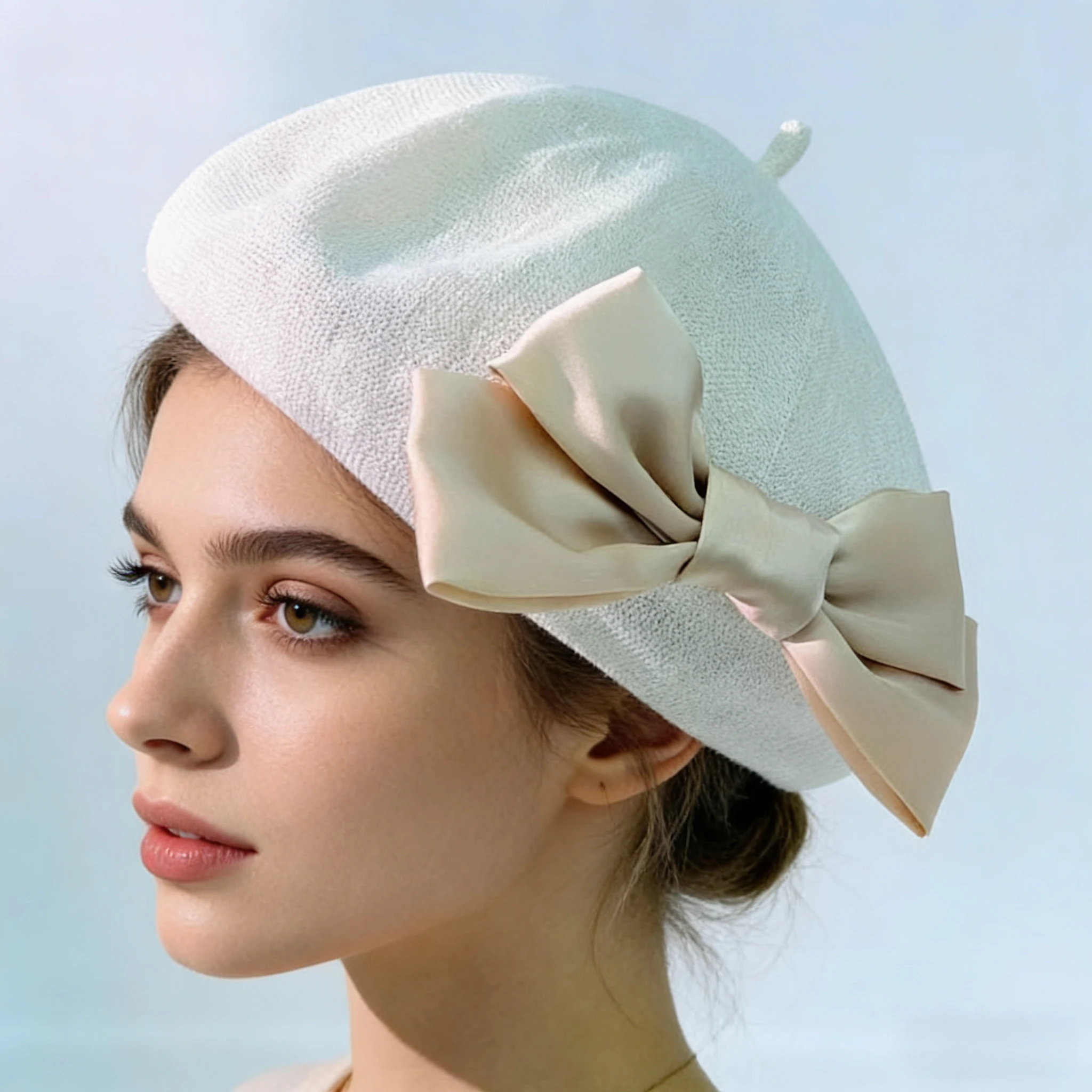 

Модная летняя шляпа-берет в британском стиле для женщин, стильная дышащая льняная дизайнерская шляпа с бабочкой, женская солнцезащитная кепка высшего качества, подарок на вечеринку