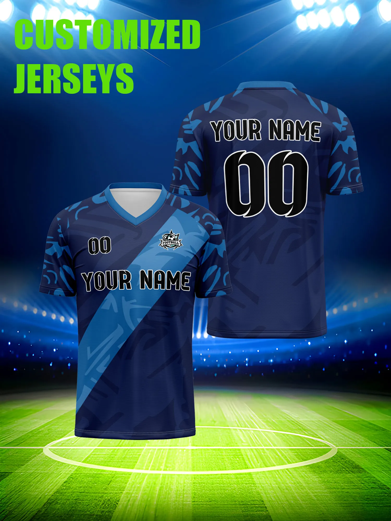 

Футболка для футбола с индивидуальным изображением, номером и именем, в международном стиле, европейская/американская футбольная форма