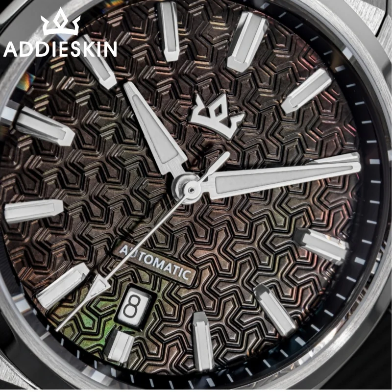 AddiesKIN Men Automatic Watch 20Bar Waterproof Sapphire Glass 316L Stainless Steel K014 Mechanical Watch ST2130 BGW9 Super Lumin