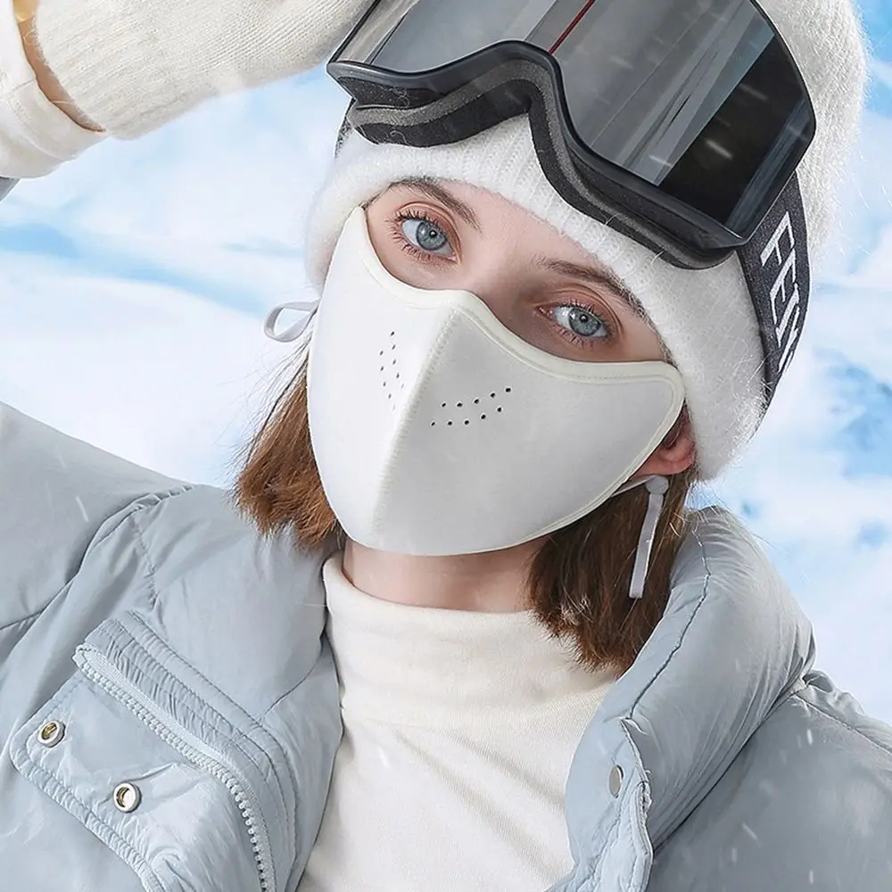 Maschera più calda maschera termica a doppia faccia antivento tenere al caldo maschera per il viso passamontagna maschera da ciclismo per bicicletta invernale addensata a prova di freddo