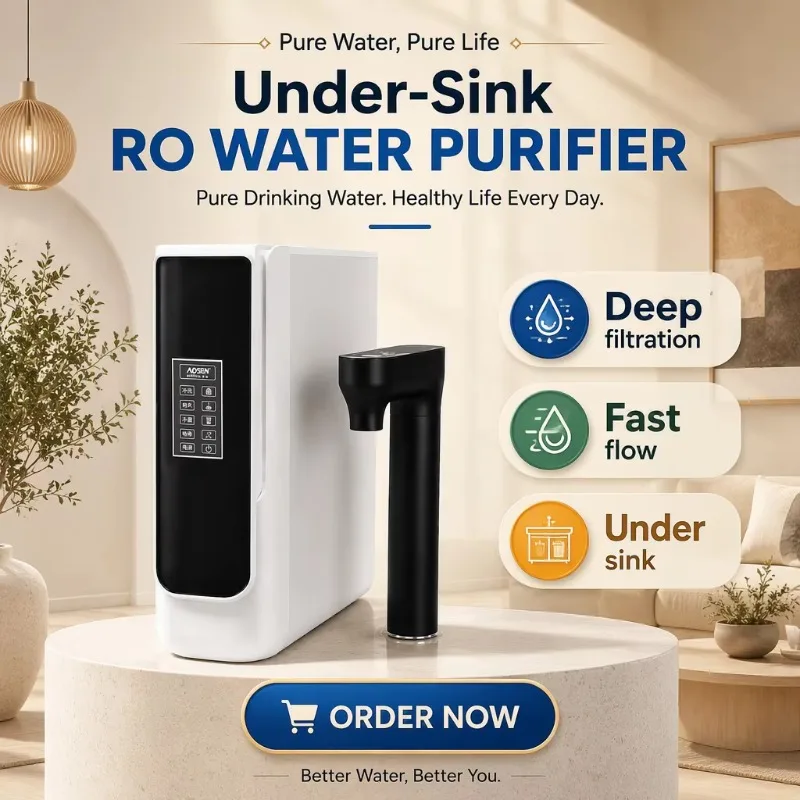 Airo Under Counter RO Water Purifier 100G, Electronic Faucet Hydrogen Water System, Reverse Osmosis Household Filter