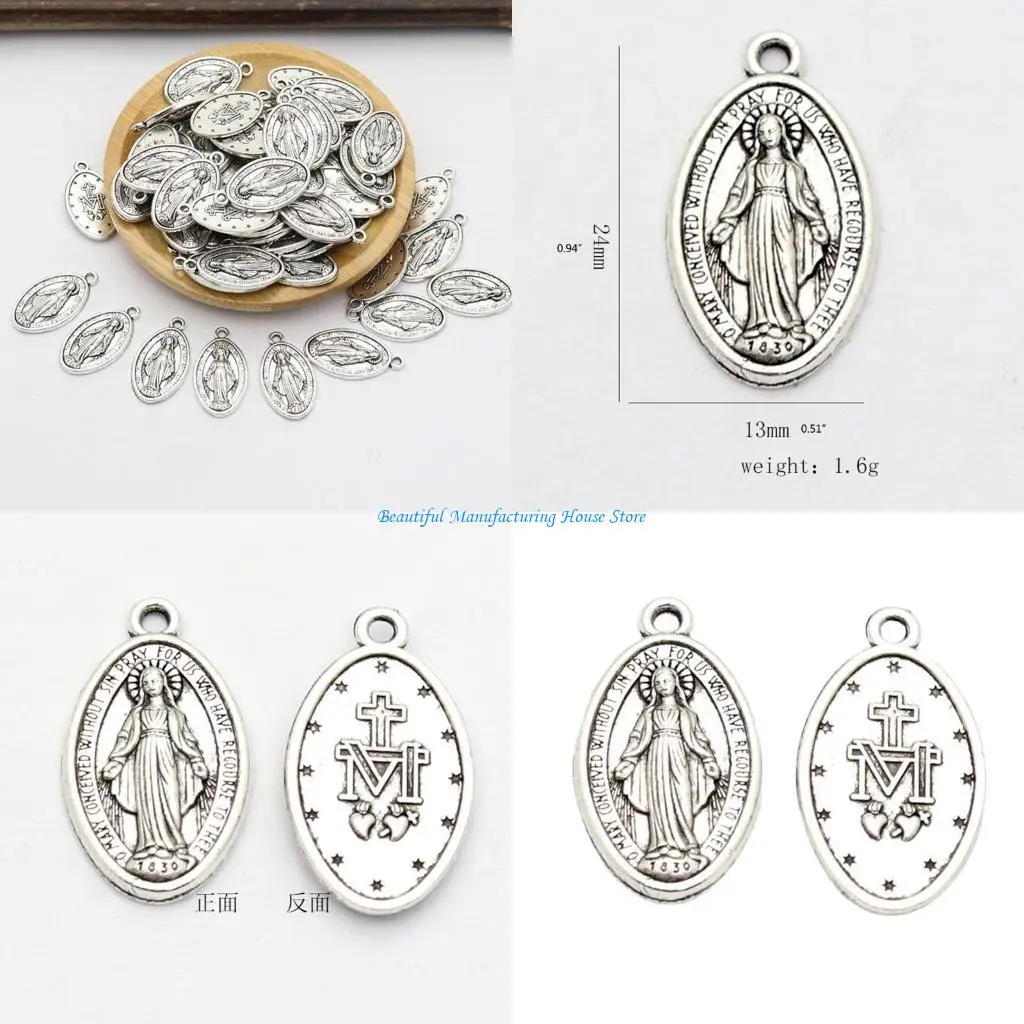 E56A Fátima Mary's Benedict for Cross Pendant for Protection Prayer for Men & Women 10 Pieces