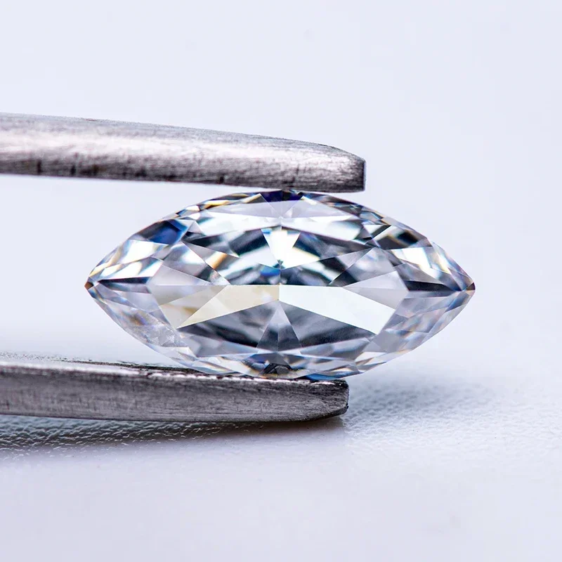 

Hot Sell Cubic Zirconia No Certificate Crushed Ice Cut Marquise Shape White Color Charms Beads Diy Advanced for jewel making