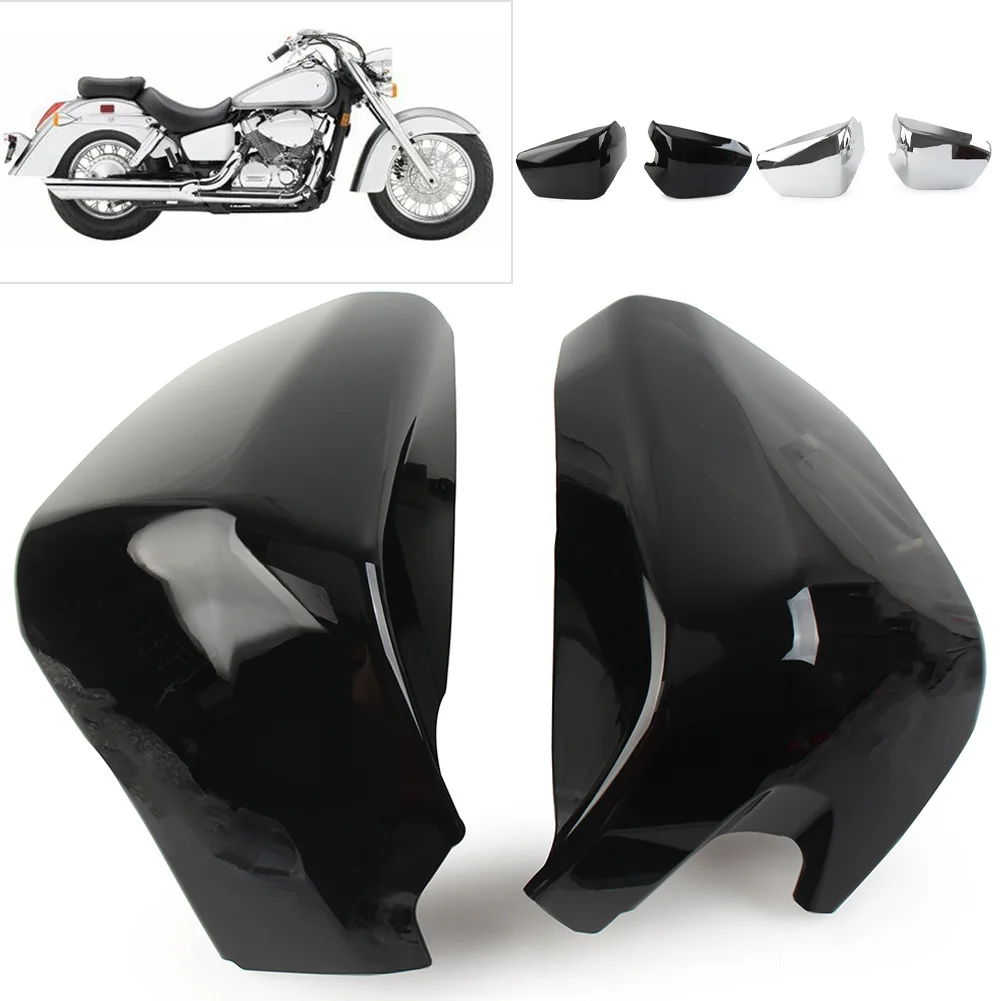 2 PCS Motorcycle Battery Side Fairing Cover Protector Guard For Honda Shadow Aero VT400 2004-2011 For VT750 04-2013