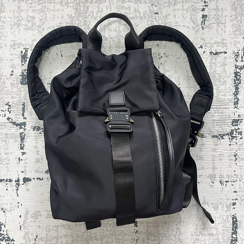 

1017 ALYX 9SM Nylon Backpack Backpack Unisex Couple Style Black 2024