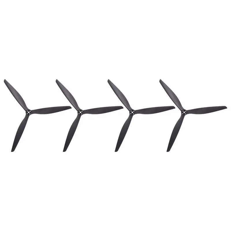 A73E-For Gemfan 1308 13X8X3 3-Blades Nylon Propeller- Durable 2 Pairs For 13 Inch RC Long Range FPV Drone