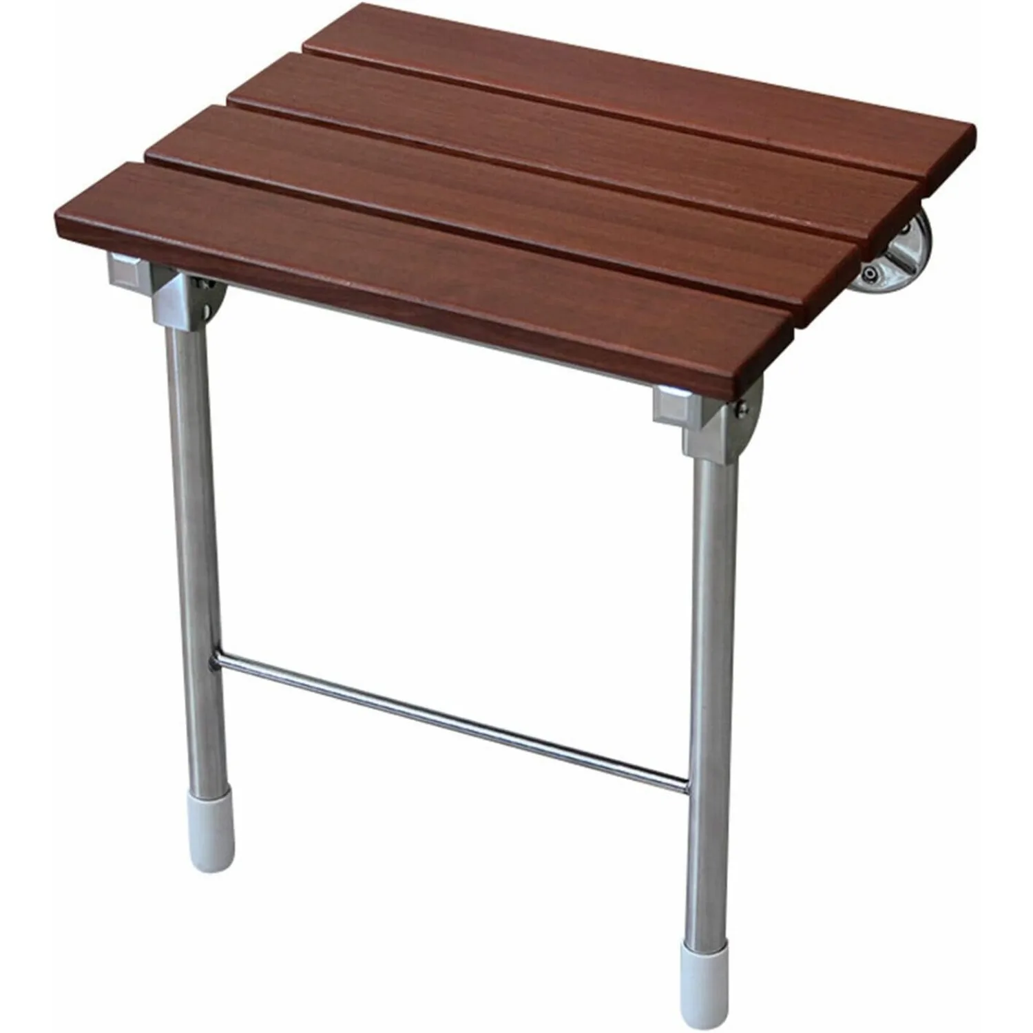 مقعد حمام خشبي قابل للطي يُثبت على الحائط، مقعد حمام طبي، مقعد استحمام خشبي لكبار السن والمعاقين