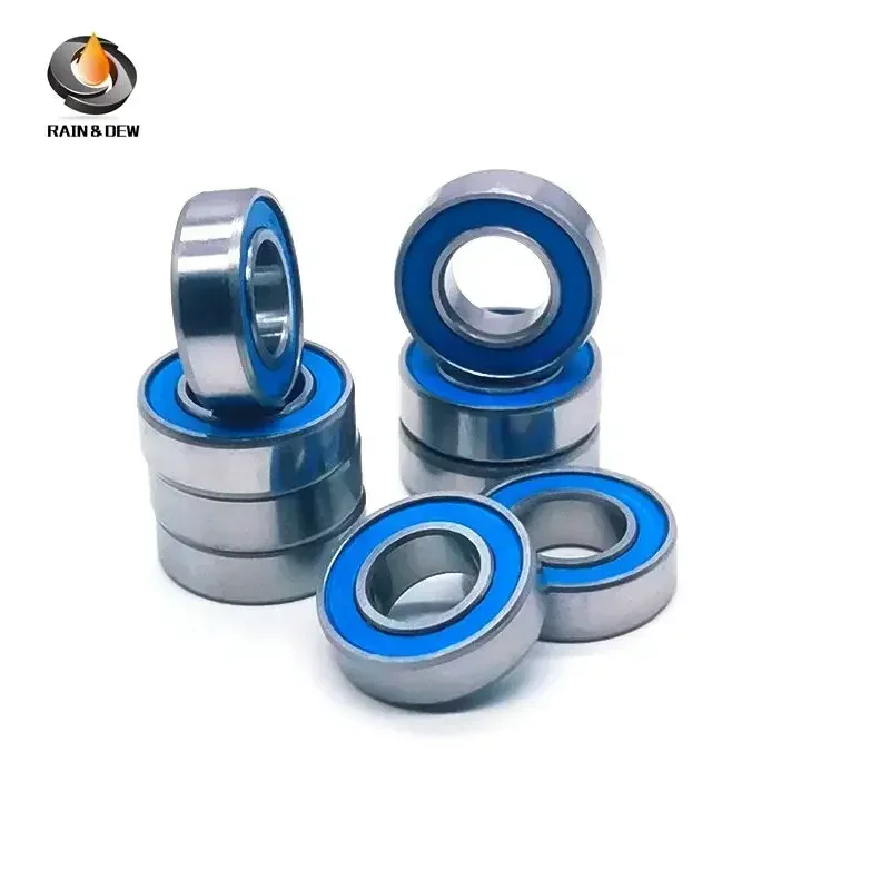 10PCS MR105RS Ball Bearings 5x10x4 mm ABEC-7 Hobby Electric RC Car Truck MR105RS 2RS Bearing MR105-2RS Blue Sealed