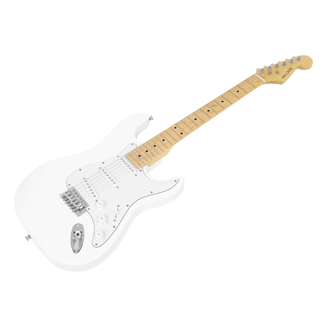 HK.LADE – guitare électrique blanche à 6 cordes, 39 pouces, avec 22 frettes, ensemble de guitare Rock Play tendance pour débutants, pour bandes de campus